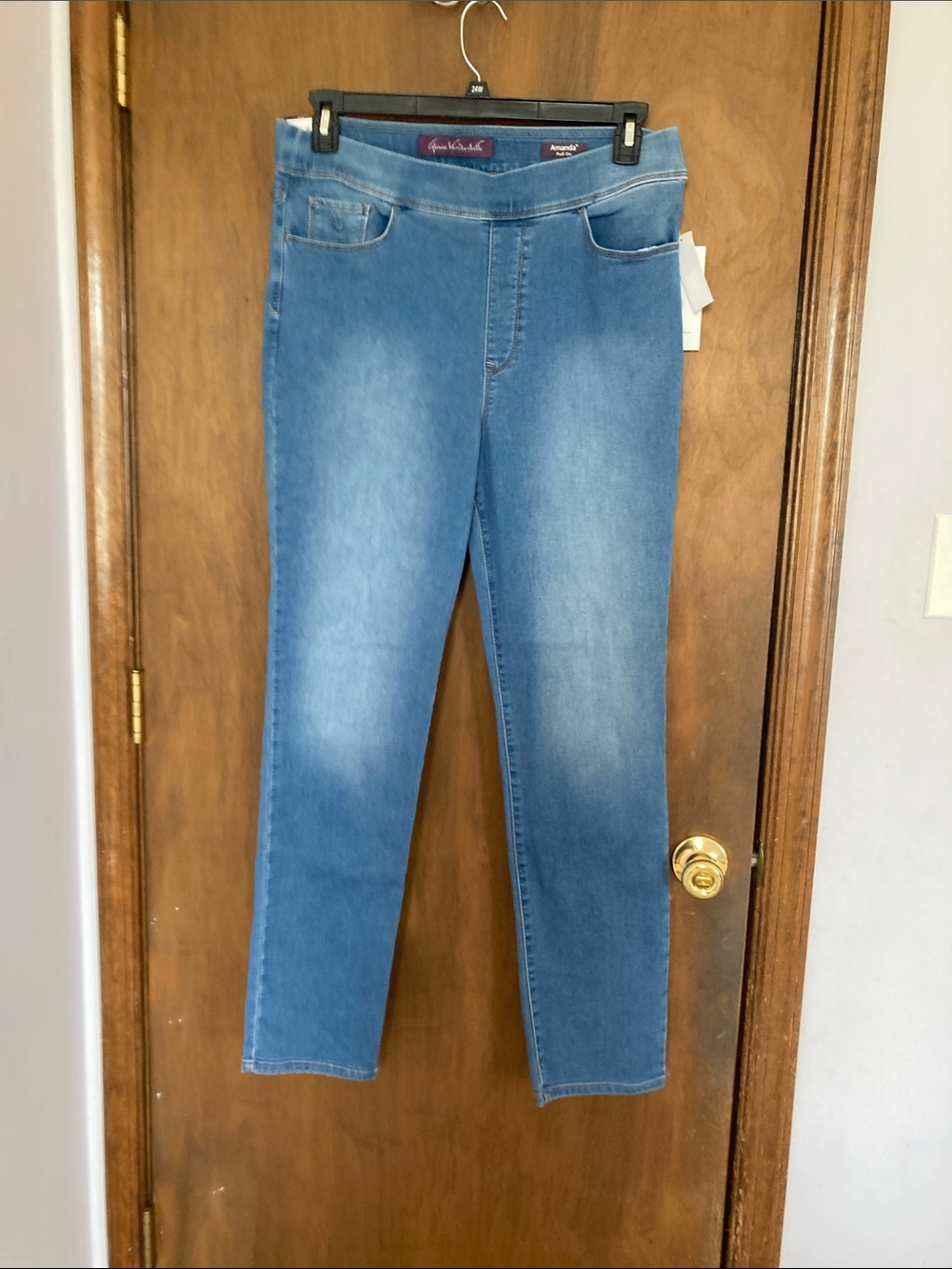 Gloria Vanderbilt Amanda pull on pant classic rise invincible stretch XL - Picture 14 of 16